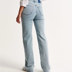Abercrombie Women’s High Rise 90s Relaxed Jean in color: Light